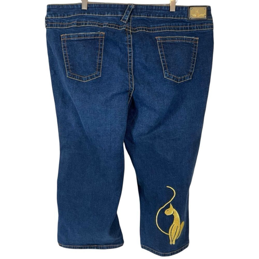 Y2K Baby Phat High Rise Cropped Flare Capri Jeans 24